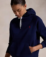 Polo Ralph Lauren Women's Shrunken Fit Fleece Hoodie Sweatshirt