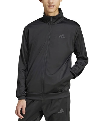 adidas Men's 3 Stripes Tricot Regular Track Top