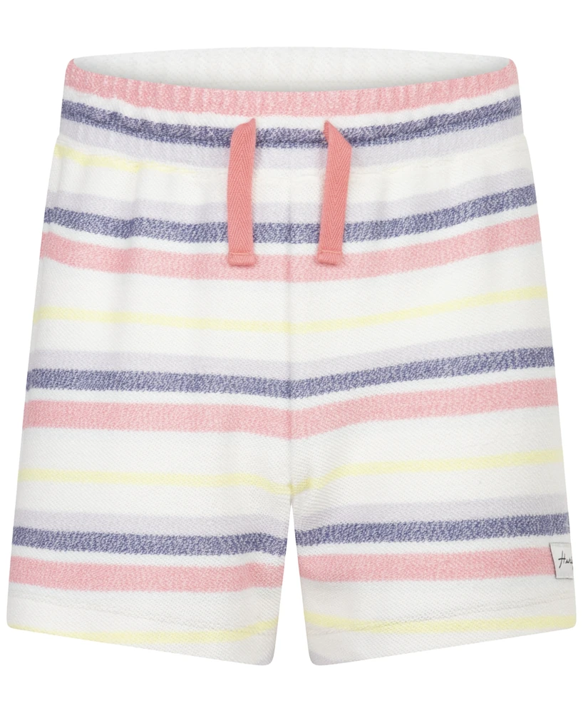 Hurley Big Girls Striped Beach Shorts