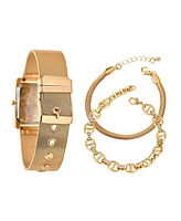 Jessica Carlyle Women's Gold Tone Metal Alloy Analog Watch