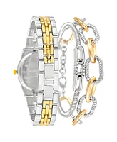 Jessica Carlyle Women's Two Tone Metal Alloy Analog Watch, 33mm