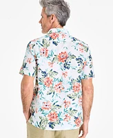 Club Room Men's Rally Floral Linen Short-Sleeve Shirt, Exclusively at Macy's