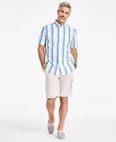 Club Room Men's Stripe Poplin Shirt, Exclusively at Macy's