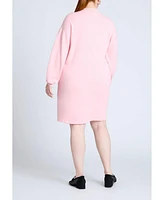 Eloquii Plus Heart Intarsia Mini Dress