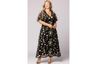 Kiyonna Plus Embroidered Elegance Evening Gown