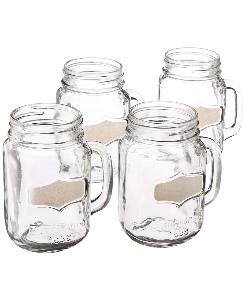 Jay Imports Yorkshire Element Mason Jars, Set of 4