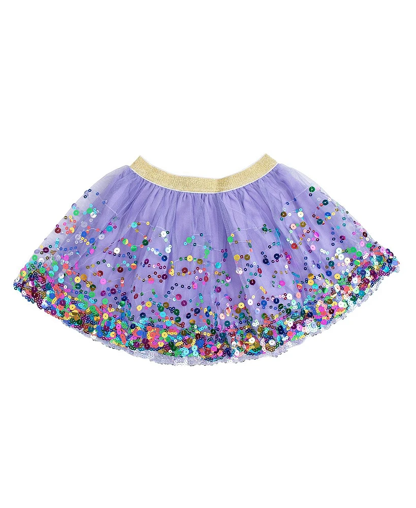 Sweet Wink Little and Big Girls Lavender Confetti Tutu Skirt