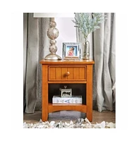 Slickblue Omnus Wooden Nightstand with Stylish Design and Storage