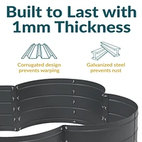 Galvanized Steel 4-Leaf Clover-Shaped Raised Garden Bed