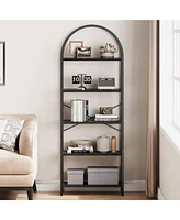 gaomon Bookshelf Tall Bookcase Arched Standing Bookshelves