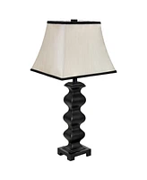 Sunnydaze Decor Stately Shapes Resin Accent Table Lamp Set of 2 - 29" H - Modern Tall Bedside Lamps - Plug-In Electric - Bulb Included
