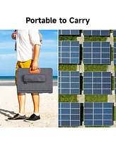 Mondawe 200W Portable Solar Panel for Power Station IP67 Water Foldable Solar Panel