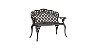 Slickblue Cast Aluminum Outdoor Garden Bench