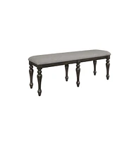 Slickblue Classic Wood Frame Bench with Cushioned Fabric Upholstery for Comfortable and Elegant Seating