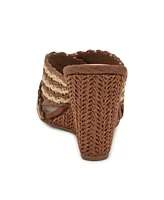 Nine West Women's Novela Woven Slip-On Wedge Sandals
