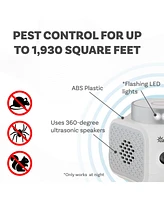 Sunnydaze Decor 360° Ultrasonic Rodent Repellent Indoor Plug In - 4 Operating Modes and 9 Led Lights