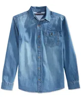 Tommy Hilfiger Toddler and Little Boys Button-Front Max Denim Shirt