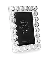 Philip Whitney Ginger Crystal Bubble Picture Frame, 5" x 7"