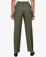 Alfred Dunner Women's Classic All Around Elastic Waist Accord Pant