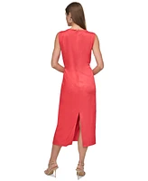 Dkny Women's Boat-Neck Sleeveless Sheath Dress