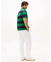 Tommy Hilfiger Men's Relaxed-Fit Stripe Rugby Polo