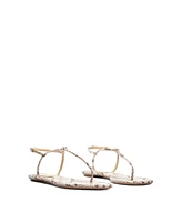 Schutz Women's Elsha Round Toe Flat Sandals