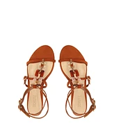 Schutz Women's Cassandra Round Toe Flat Sandals