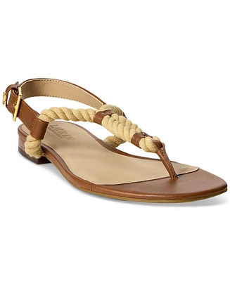 Lauren Ralph Lauren Women's Everly Thong Flat Sandals