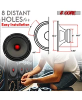 5 Core 8 Inch Midrange Door Speaker 500W Pmpo Subwoofer w Aluminum Bullet 8 Sub Woofer