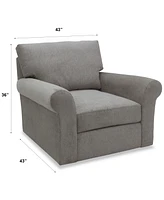 Reiter Fabric Swivel Accent Chair, Exclusively at Macy's