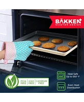 Bakken- Swiss Bakkenmaster Premium Loaf Pan 1 lb – Aluminum, Ceramic Non-stick Coating, Ptfe & Pfoa Free, Even Heat, Non-toxic, 4.7" x 9", Perf