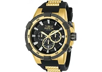 Invicta Men's Aviator Quartz Multifunction Black Dial Watch