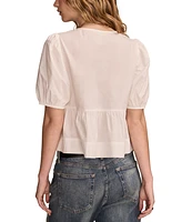 Lucky Brand Women's Babydoll Flyaway Top