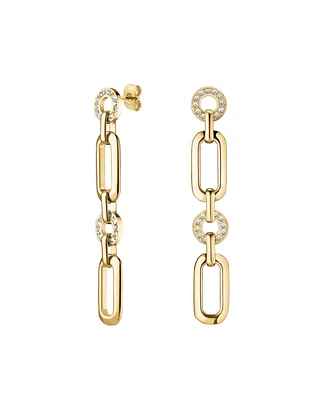 Rosefield Studs Earrings In 14K Yellow Gold Plated Stainless Steel