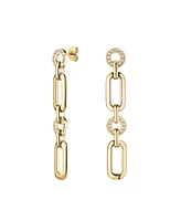 Rosefield Studs Earrings In 14K Yellow Gold Plated Stainless Steel