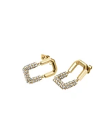 Rosefield Half Studs Earrings In 14K Yellow Gold Plated Stainless Steel