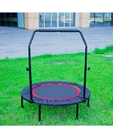 Lovmor 40 Inch Mini Exercise Trampoline Fitness Rebounder Trampoline with Safety Pad Max. Load 300LBS