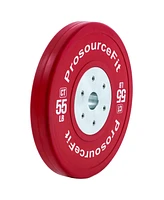 ProsourceFit Color Training Bumper Plate 55 lb, Red