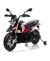 Tobbi Battery Powered Ride On Aprilia Motorcycle for Ages 3 Years and Up, Red