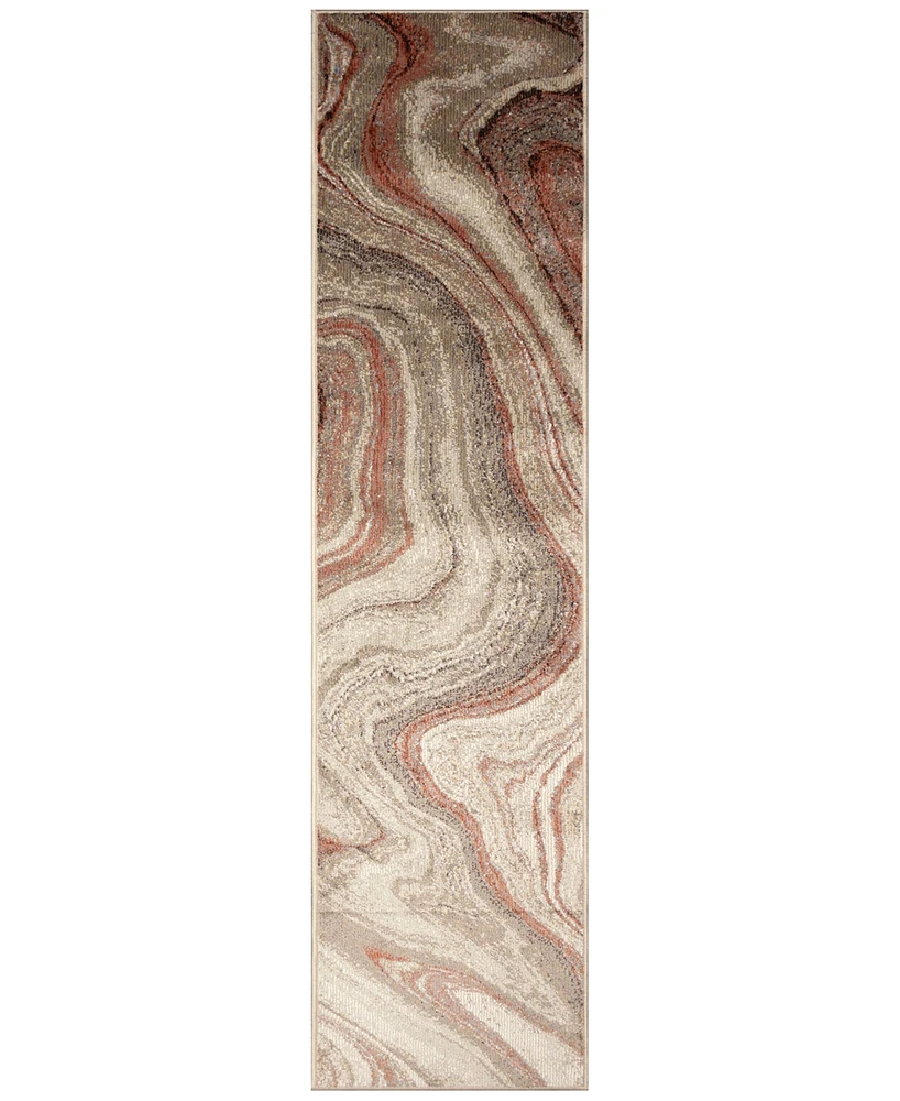 Liora Manne' Ariana Marble 1'11"x7'6" Runner Area Rug