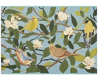 Liora Manne' Esencia Floral Finches 2'x2'10" Area Rug