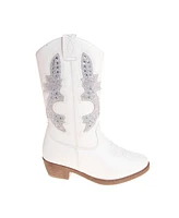 Kensie Girl Little Kids Zip-Up Cowgirl Boots