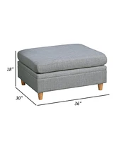 Slickblue Versatile Ottoman for Comfortable Seating and Storage in Living Room or Bedroom