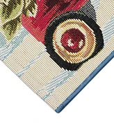 Liora Manne' Esencia Wagon Wonderland 2'x2'10" Area Rug