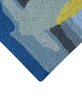 Liora Manne' Frontporch Surf Break 1'8"x2'6" Area Rug