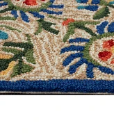 Liora Manne' Frontporch Flora Bee 1'8"x2'6" Area Rug