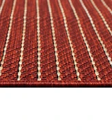 Liora Manne' Carmel Texture Stripe 1'11"x7'6" Runner Area Rug