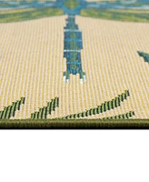 Liora Manne' Esencia Floral Dragonfly 2'x2'10" Area Rug