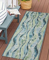 Liora Manne' Esencia Wave 1'11"x4'11" Runner Area Rug