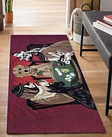 Liora Manne' Frontporch Poker Pups 2'x5' Runner Area Rug